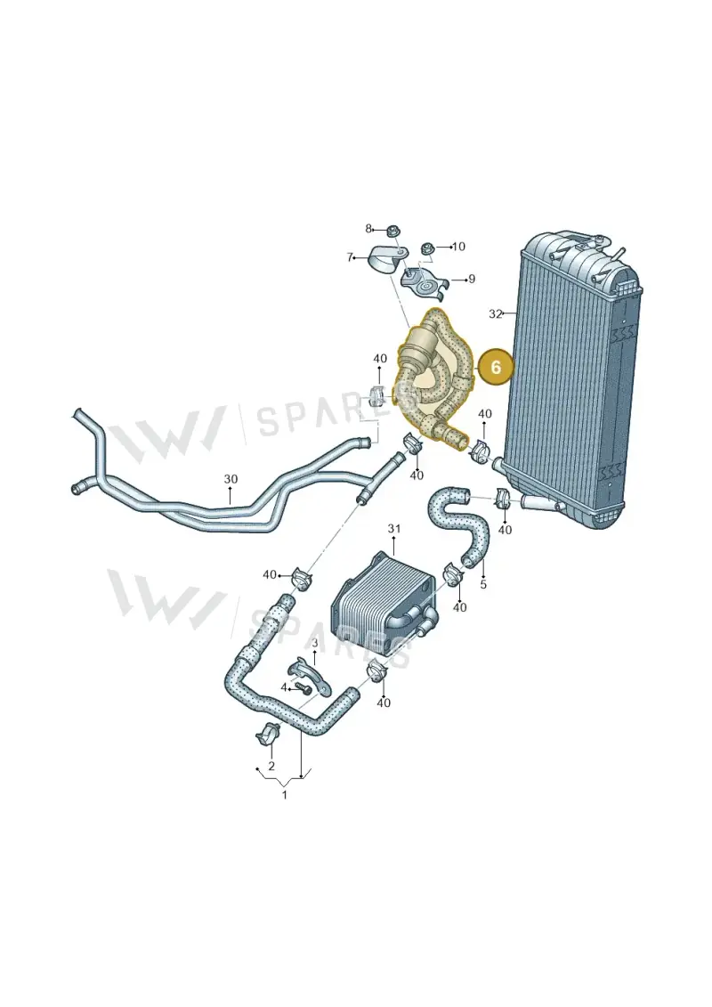4S0122901A — Audi R8 Spyder (2015-2024) diagram 872121450, position 6