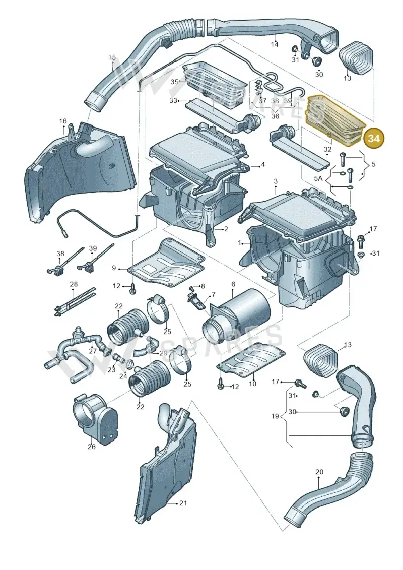 4S0128535 — Audi R8 Spyder (2015-2024) diagram 872133200, position 34
