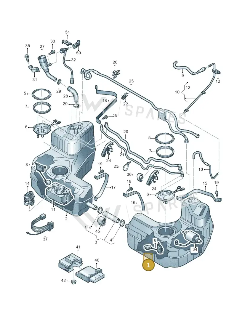 4S0201021G — Audi R8 Spyder (2015-2024) diagram 872201000, position 1
