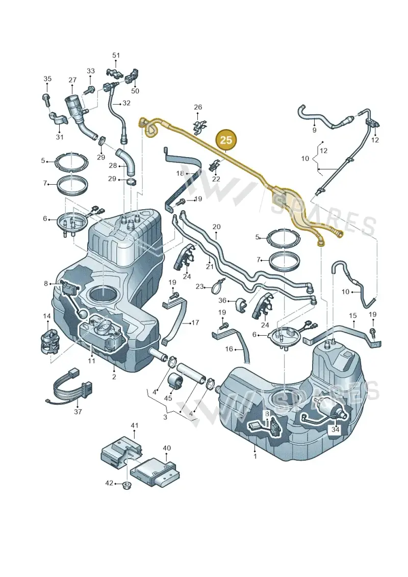 4S0201167D — Audi R8 Spyder (2015-2024) diagram 872201000, position 25