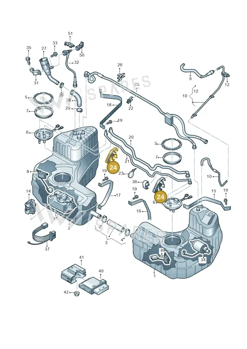 4S0201367C — Audi R8 Spyder (2015-2024) diagram 872201100, position 24