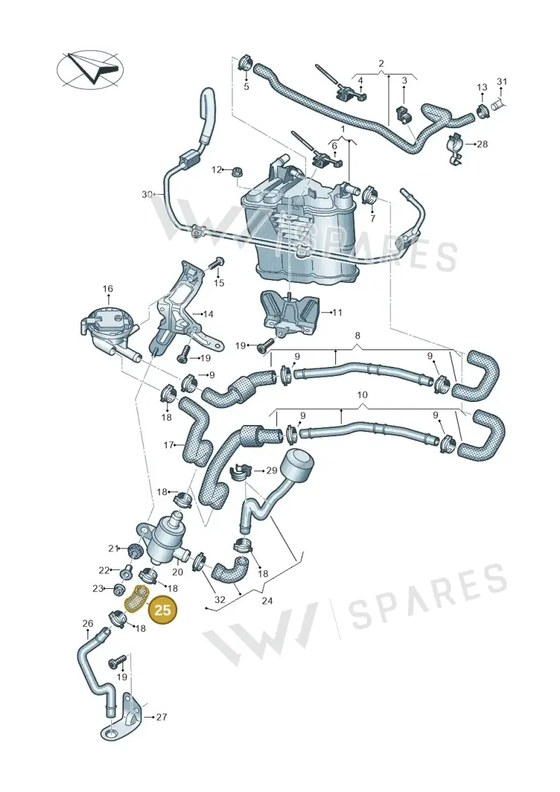 4S0201389C — Audi R8 Spyder (2015-2024) diagram 872201800, position 25