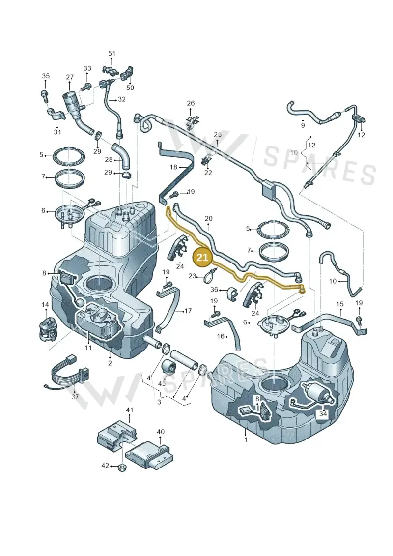 4S0201419D — Audi R8 Spyder (2015-2024) diagram 872201000, position 21