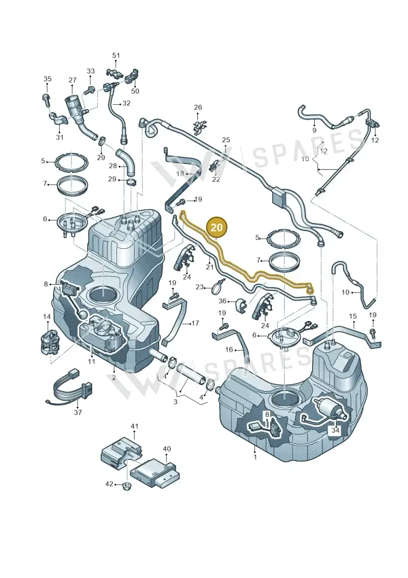 4S0201420D — Audi R8 Spyder (2015-2024) diagram 872201100, position 20