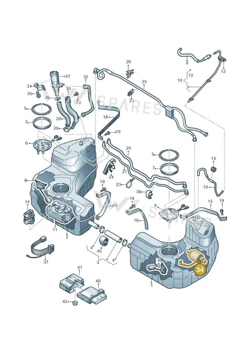 4S0201511 — Audi R8 Spyder (2015-2024) diagram 872201050, position 34