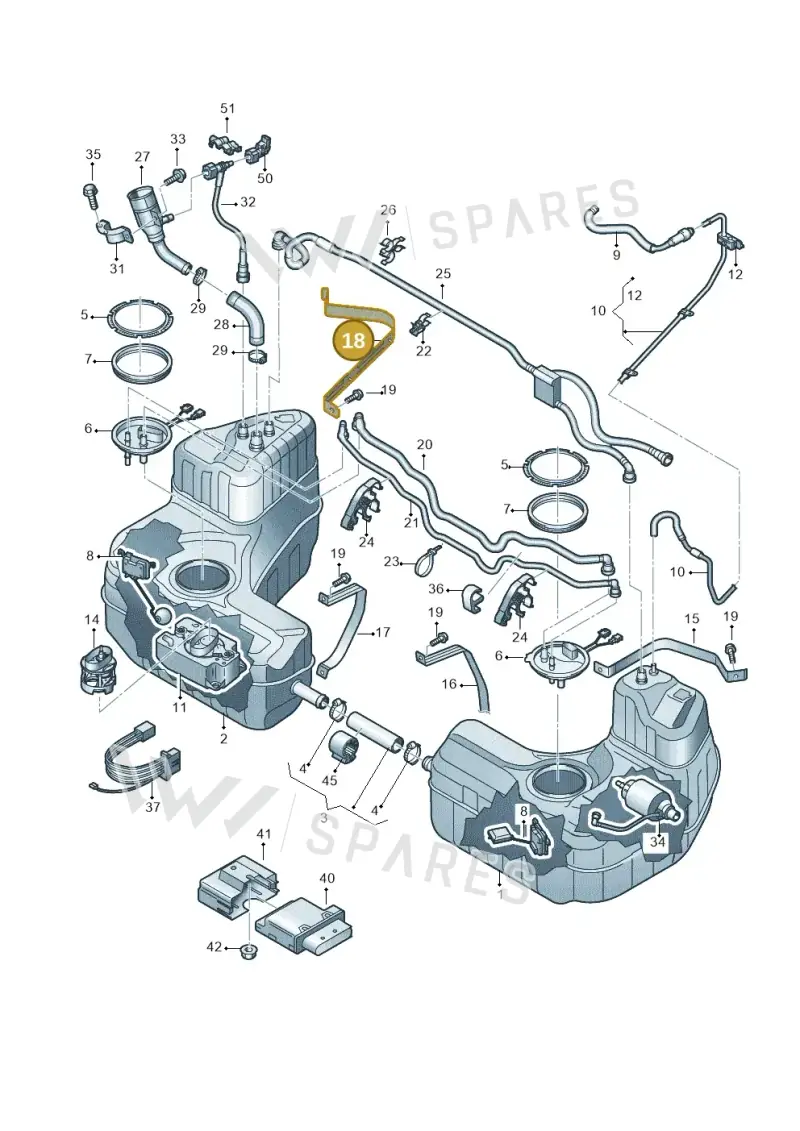 4S0201654G — Audi R8 Spyder (2015-2024) diagram 872201000, position 18