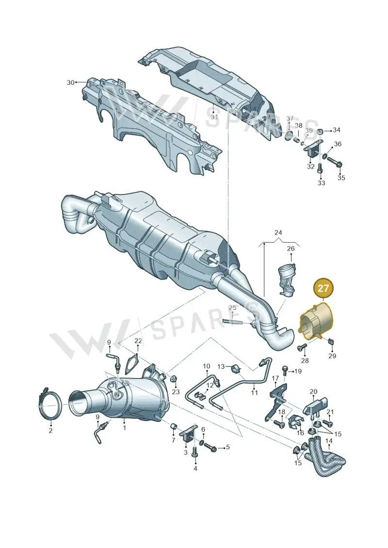 4S0251237E — Audi R8 Spyder (2015-2024) diagram 872253088, position 27