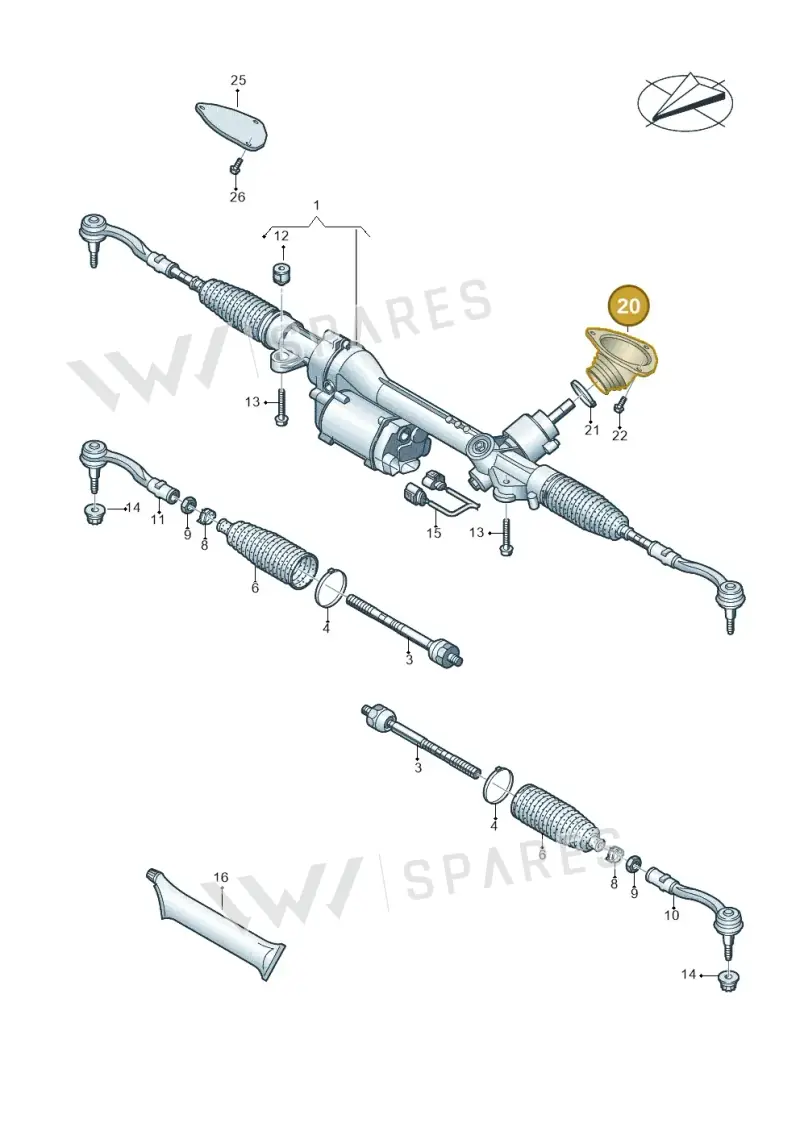 4S0423429B — Audi R8 Spyder (2015-2024) diagram 872423000, position 20