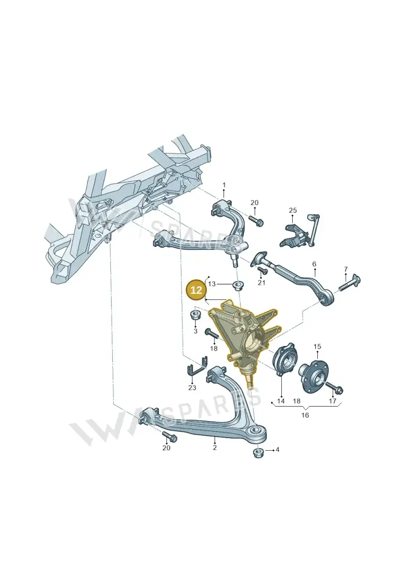 4S0505434E — Audi R8 Spyder (2015-2024) diagram 872505050, position 12