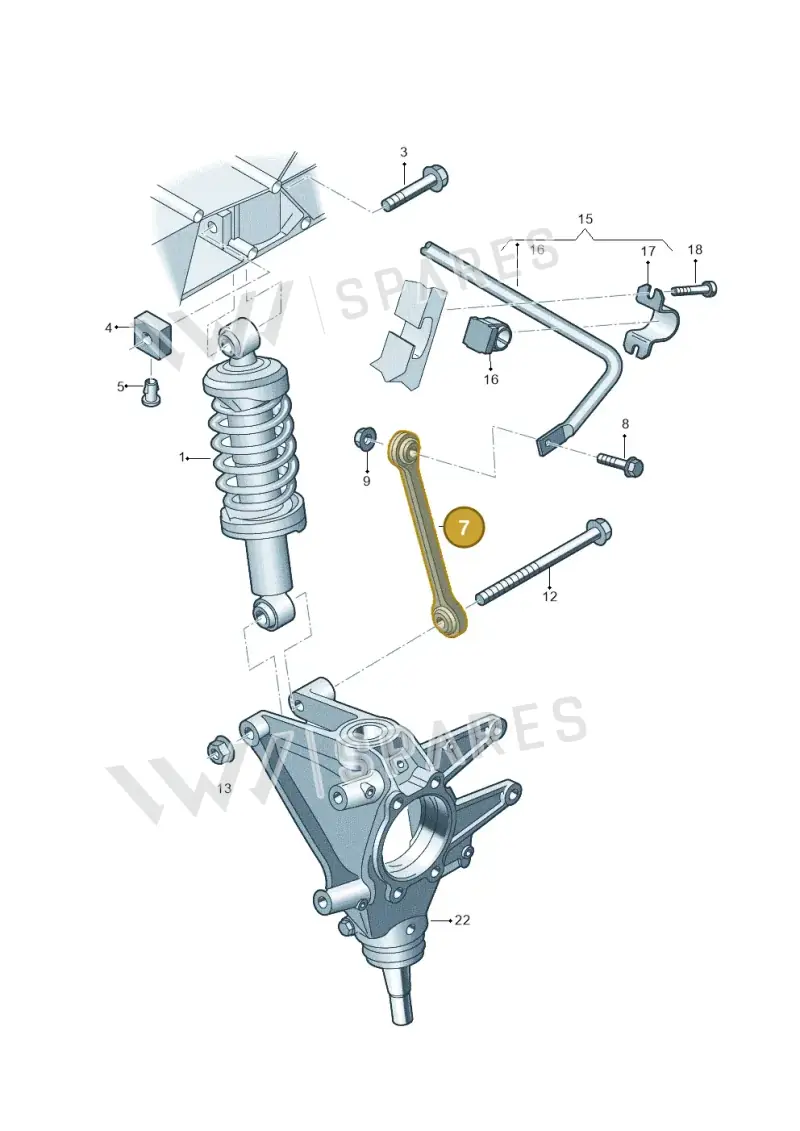 4S0505465A — Audi R8 Spyder (2015-2024) diagram 872511000, position 7