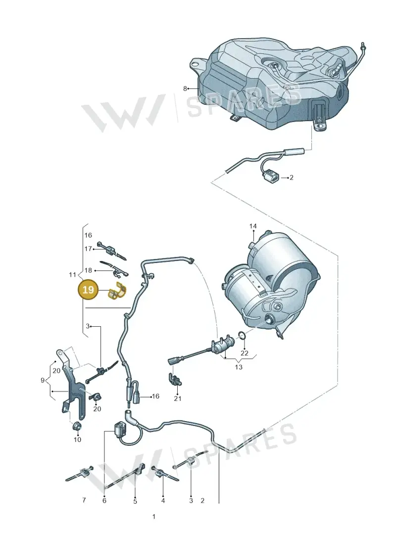 4S0611797G — Audi A7 Sportback (2014-2018) diagram 798201340, position 19
