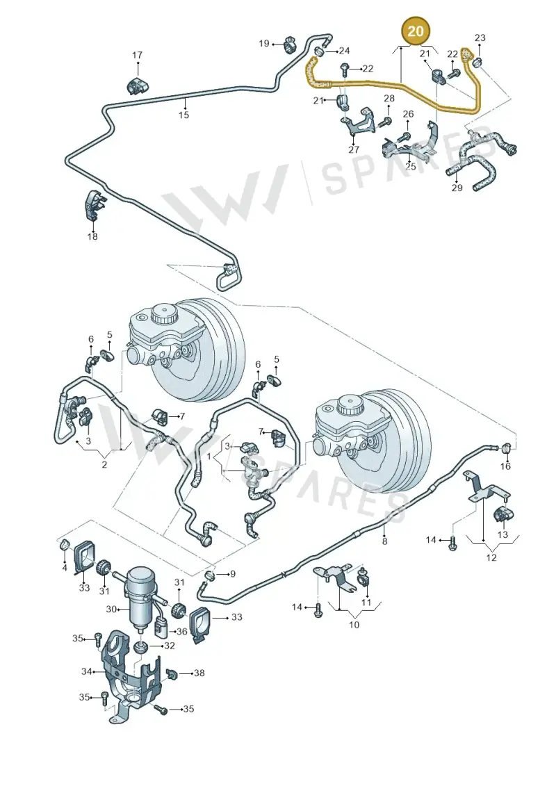 4S0611931C — Audi R8 Spyder (2015-2024) diagram 872611700, position 20