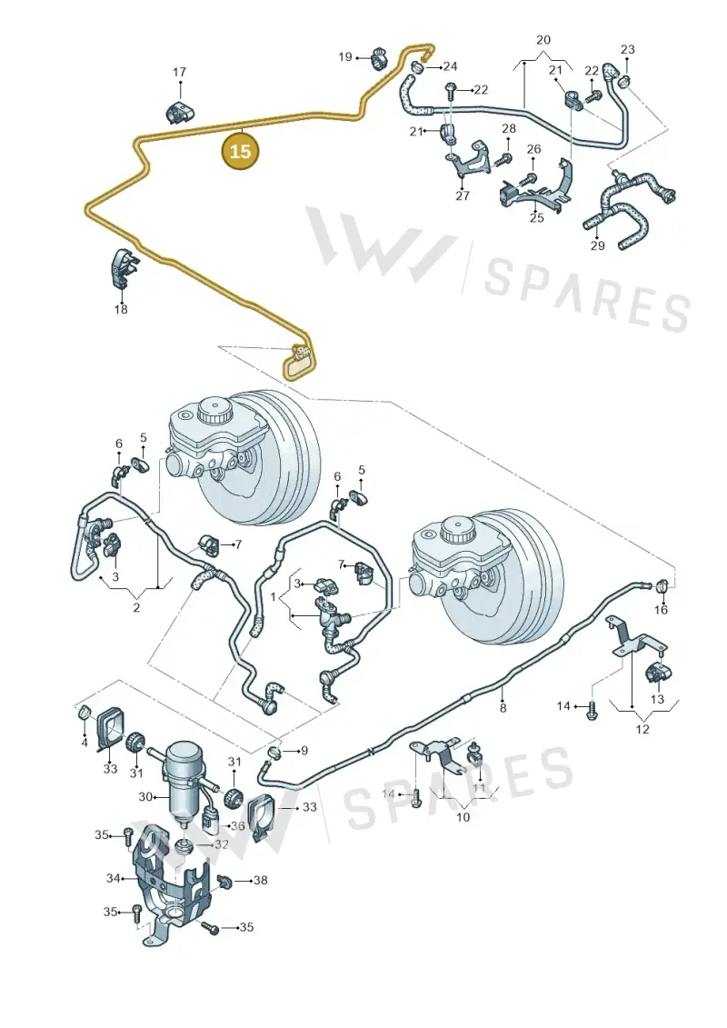 4S0611936L — Audi R8 Spyder (2015-2024) diagram 872611700, position 15