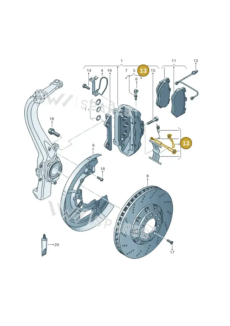 4S0698269A — Audi RS4 Cabrio qu.    08> (2007-) diagram 291615550, position 13