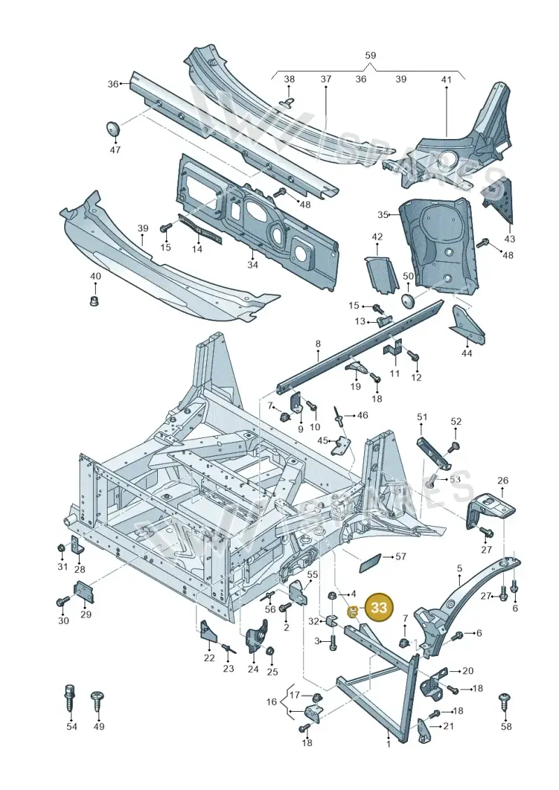4S0805371B — Audi R8 Spyder (2015-2024) diagram 872805000, position 33
