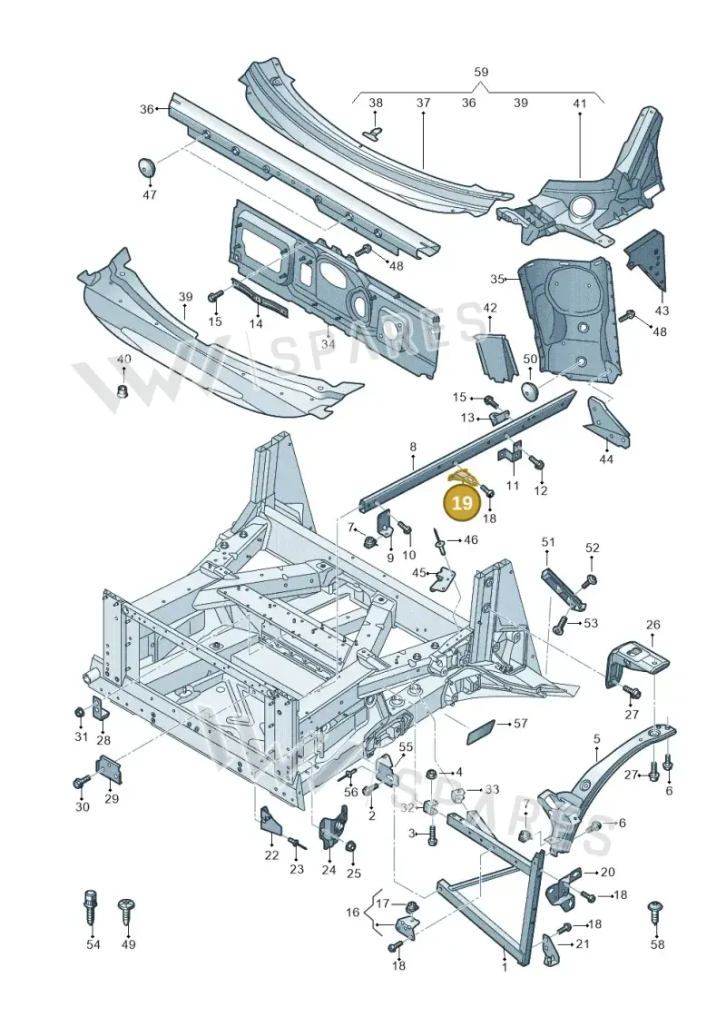 4S0805669B — Audi R8 Spyder (2015-2024) diagram 872805000, position 19