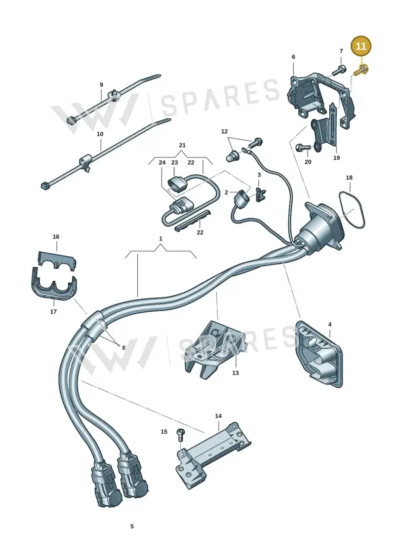 4S0807793 — Audi Q8 e-tron (2018-2025) diagram 586970135, position 11