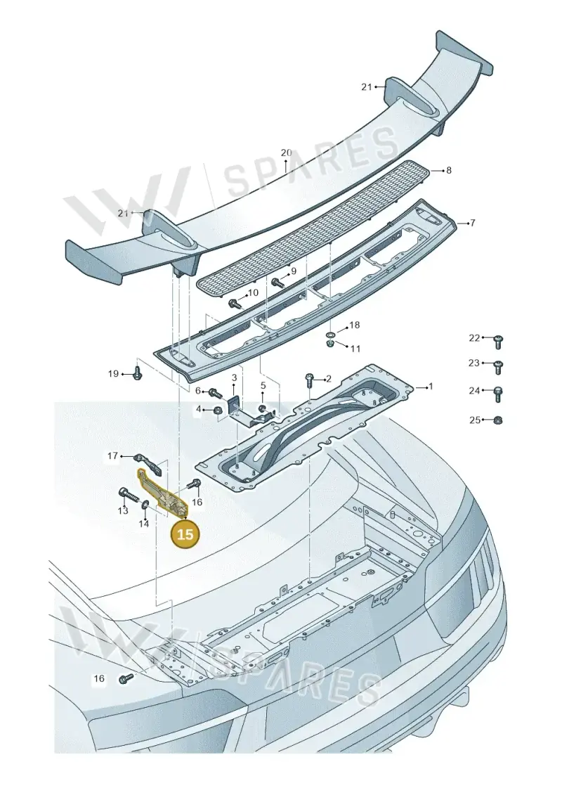 4S0813658B — Audi R8 Spyder (2015-2024) diagram 872827053, position 15