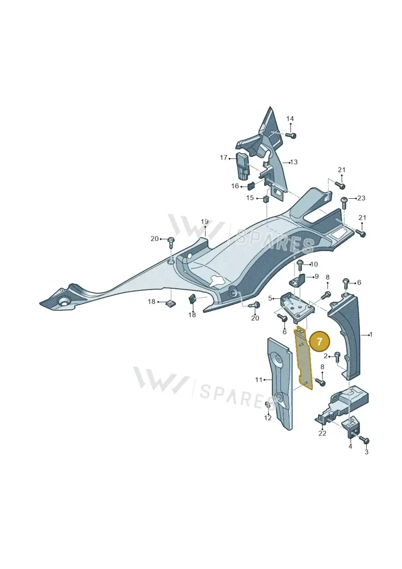 4S0821085 — Audi R8 Spyder (2015-2024) diagram 872821000, position 7