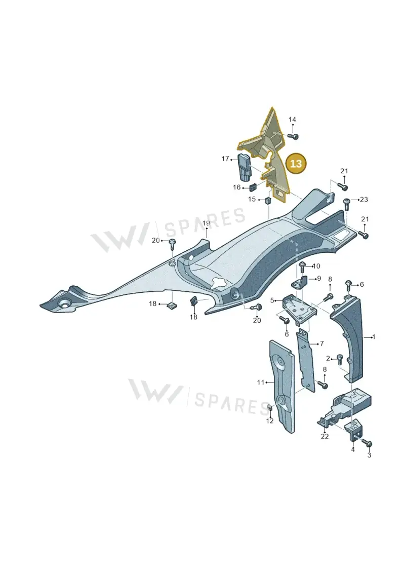 4S0821948A9B9 — Audi R8 Spyder (2015-2024) diagram 872821000, position 13