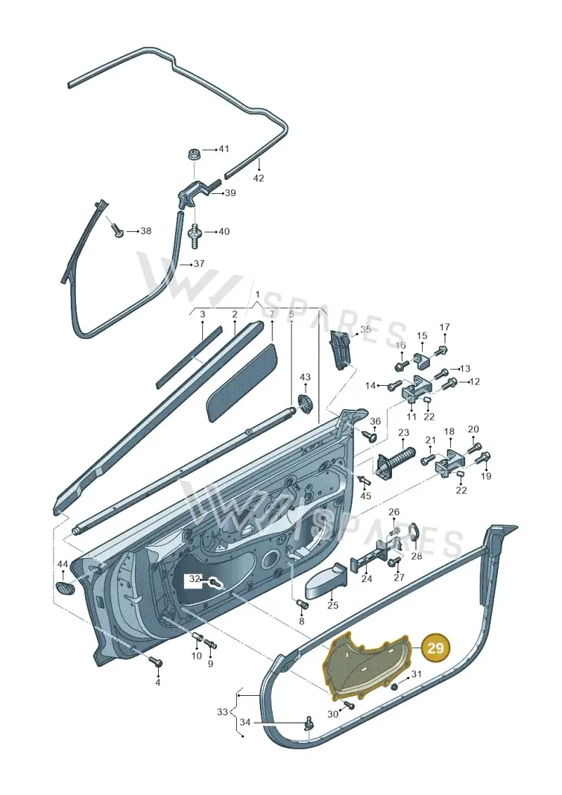 4S0837104B — Audi R8 Spyder (2015-2024) diagram 872831150, position 29