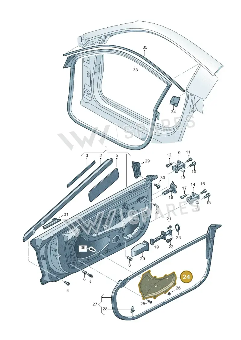 4S0837104B — Audi R8 Spyder (2015-2024) diagram 872831100, position 24