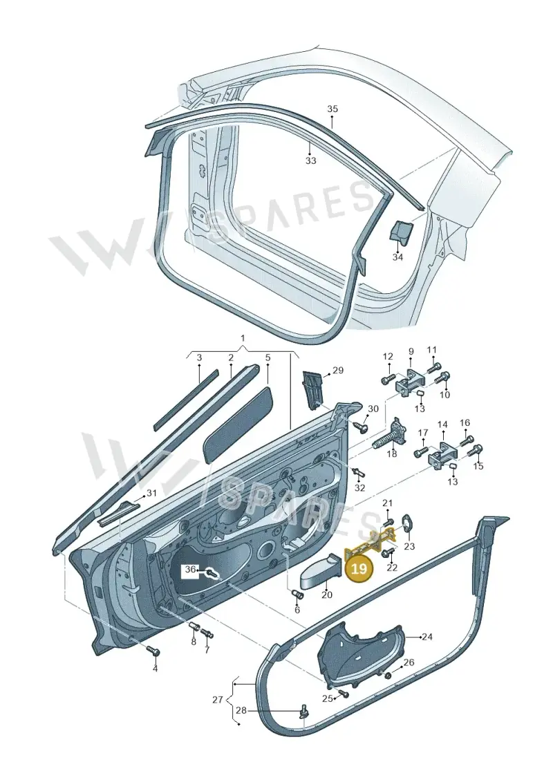 4S0837249 — Audi R8 Spyder (2015-2024) diagram 872831100, position 19