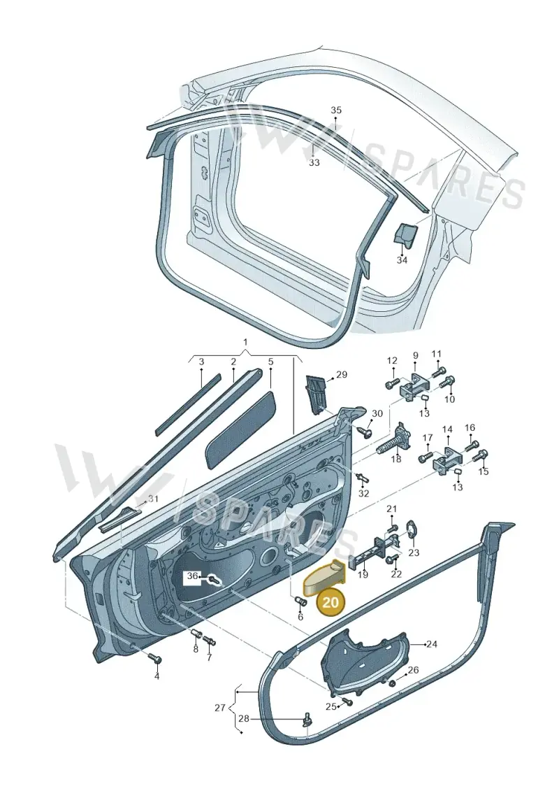 4S0837267 — Audi R8 Spyder (2015-2024) diagram 872831100, position 20