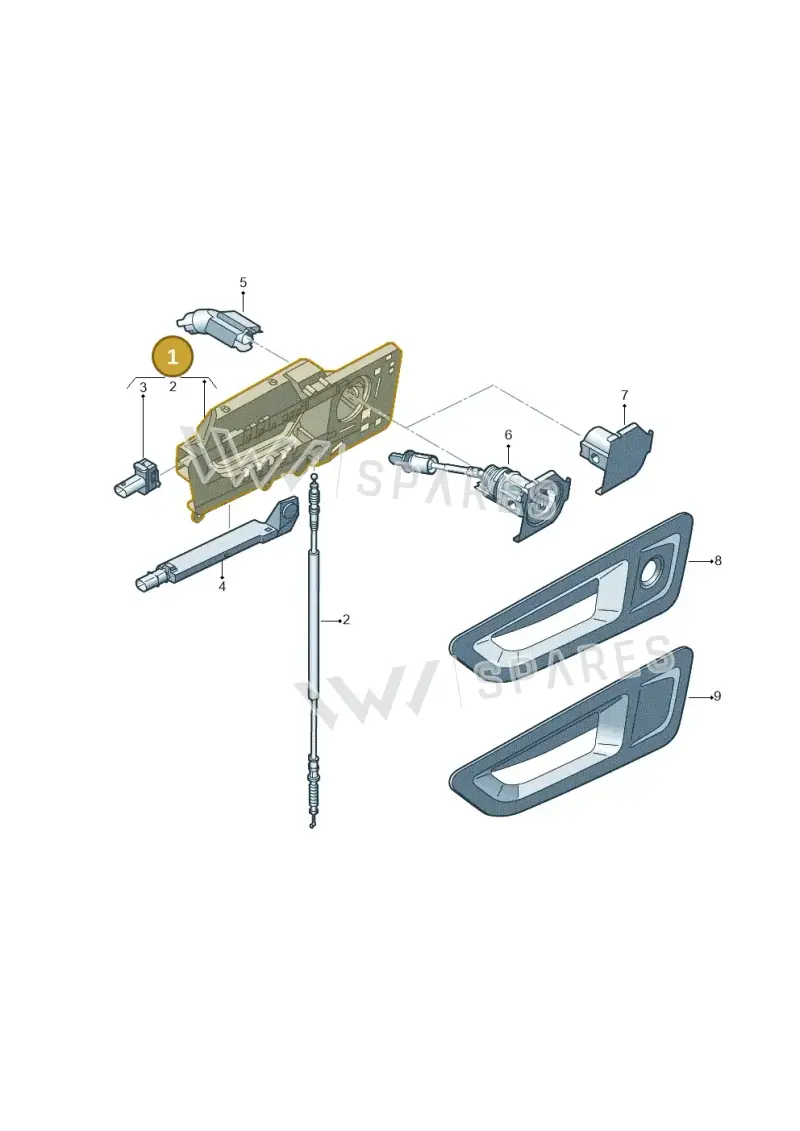 4S0837812A — Audi R8 Spyder (2015-2024) diagram 872837000, position 1