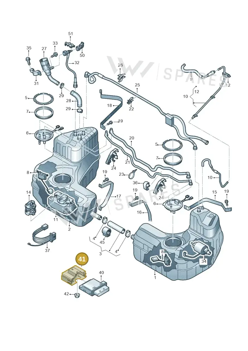 4S0907333 — Audi R8 Spyder (2015-2024) diagram 872201000, position 41