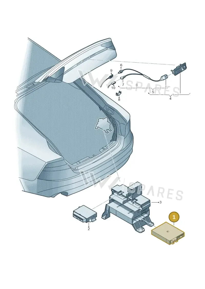 4S0907441B — Volkswagen Phideon (2016-2023) diagram 711907400, position 1