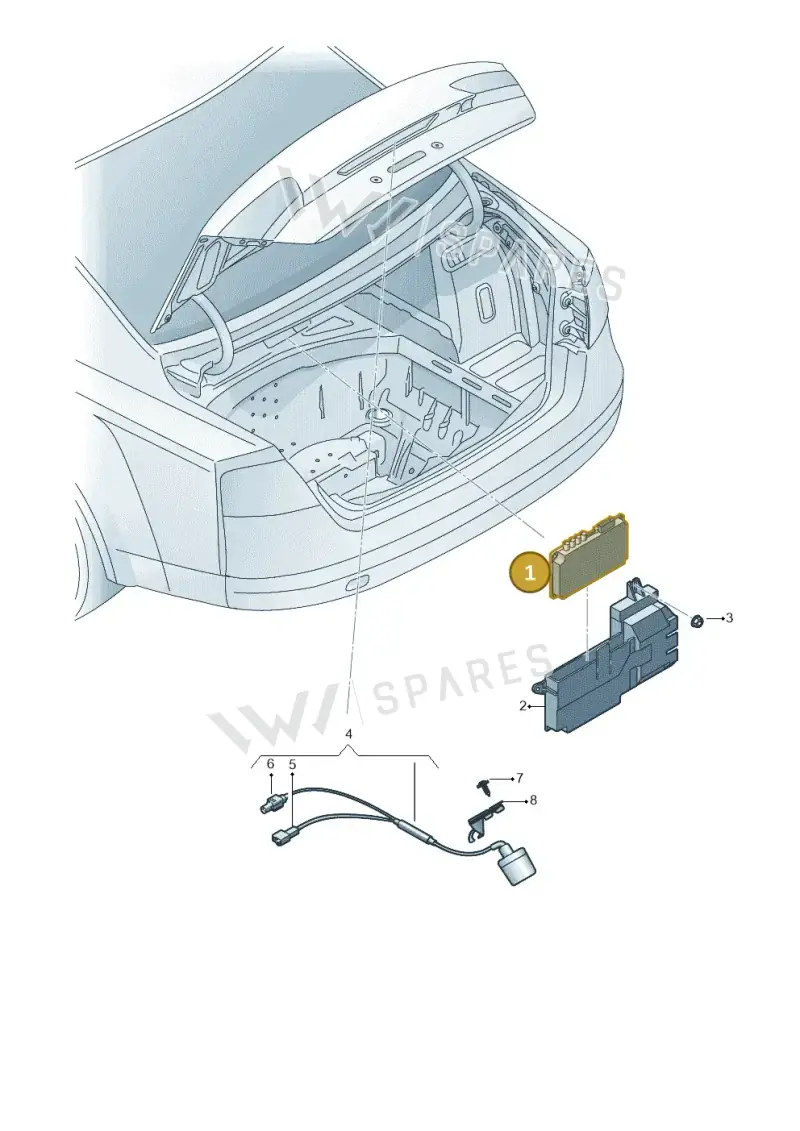 4S0907441B — Audi A8 (2013-2018) diagram 771907450, position 1