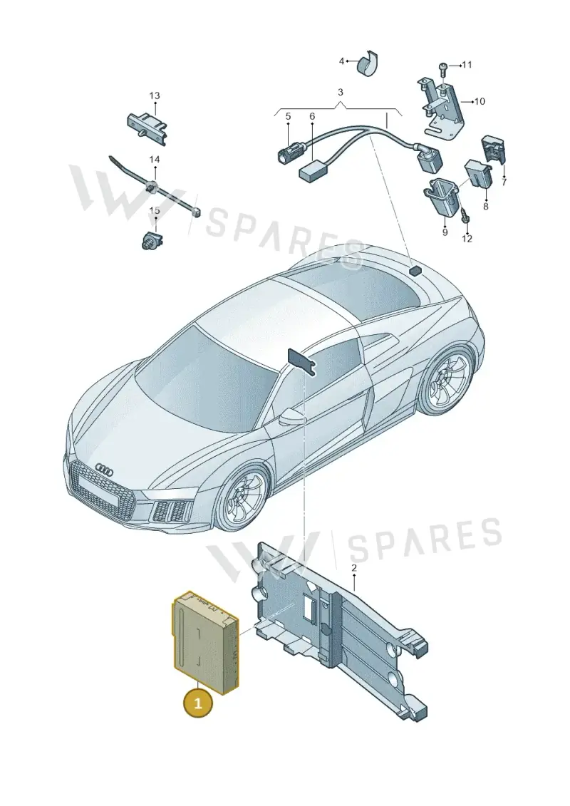 4S0907441B — Audi R8 Spyder (2015-2024) diagram 872907450, position 1