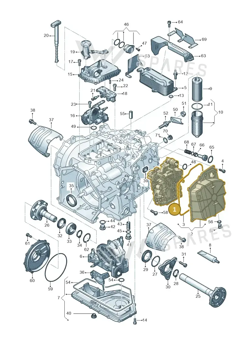 4S0927155D — Audi R8 Spyder (2015-2024) diagram 872325500, position 1