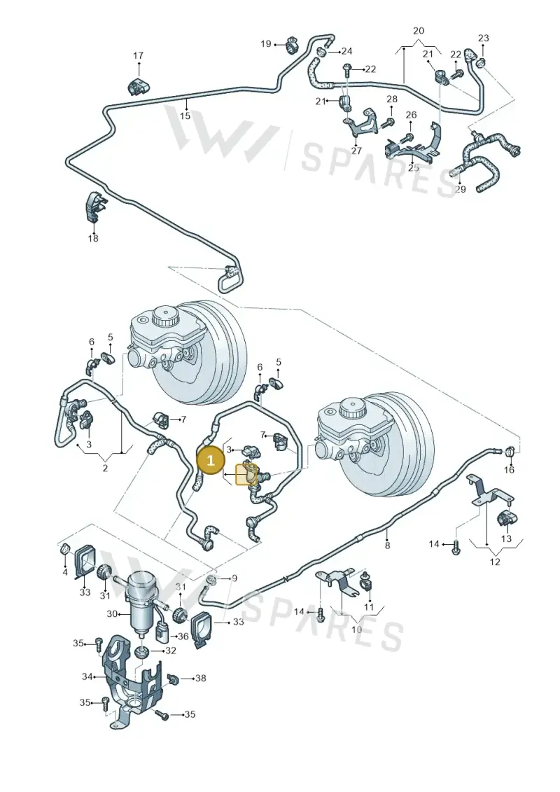 4S1611931J — Audi R8 Spyder (2015-2024) diagram 872611700, position 1