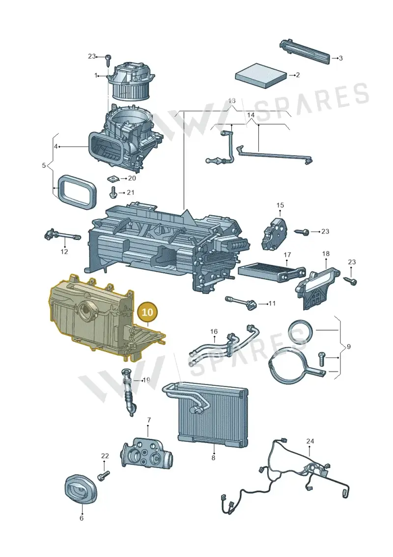 4S1820024 — Audi R8 Spyder (2015-2024) diagram 872820200, position 10