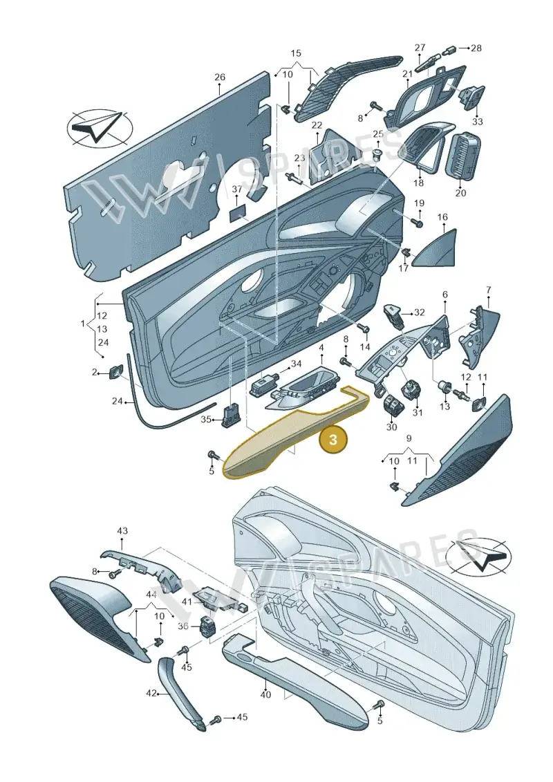 4S1867173B38M — Audi R8 Spyder (2015-2024) diagram 872867000, position 3
