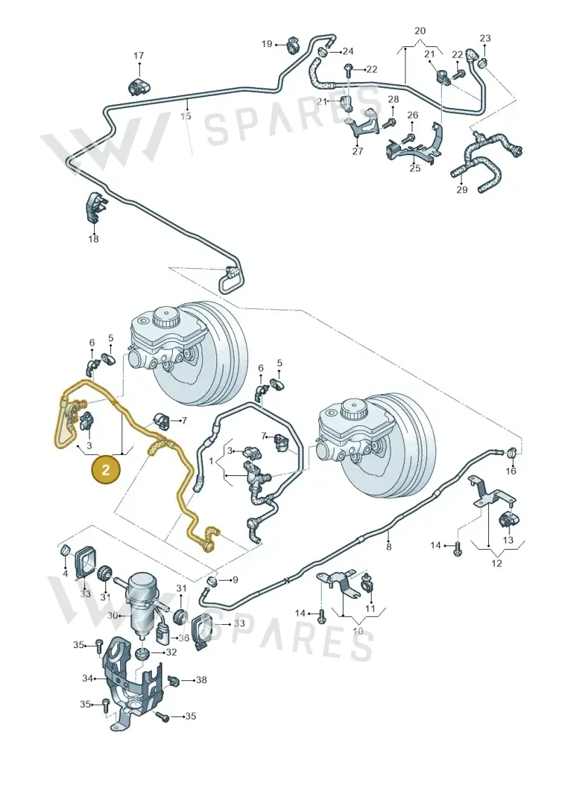 4S2611931F — Audi R8 Spyder (2015-2024) diagram 872611700, position 2