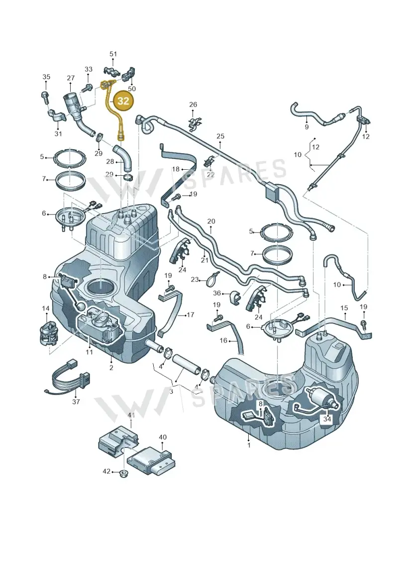 4S8201163B — Audi R8 Spyder (2015-2024) diagram 872201100, position 32