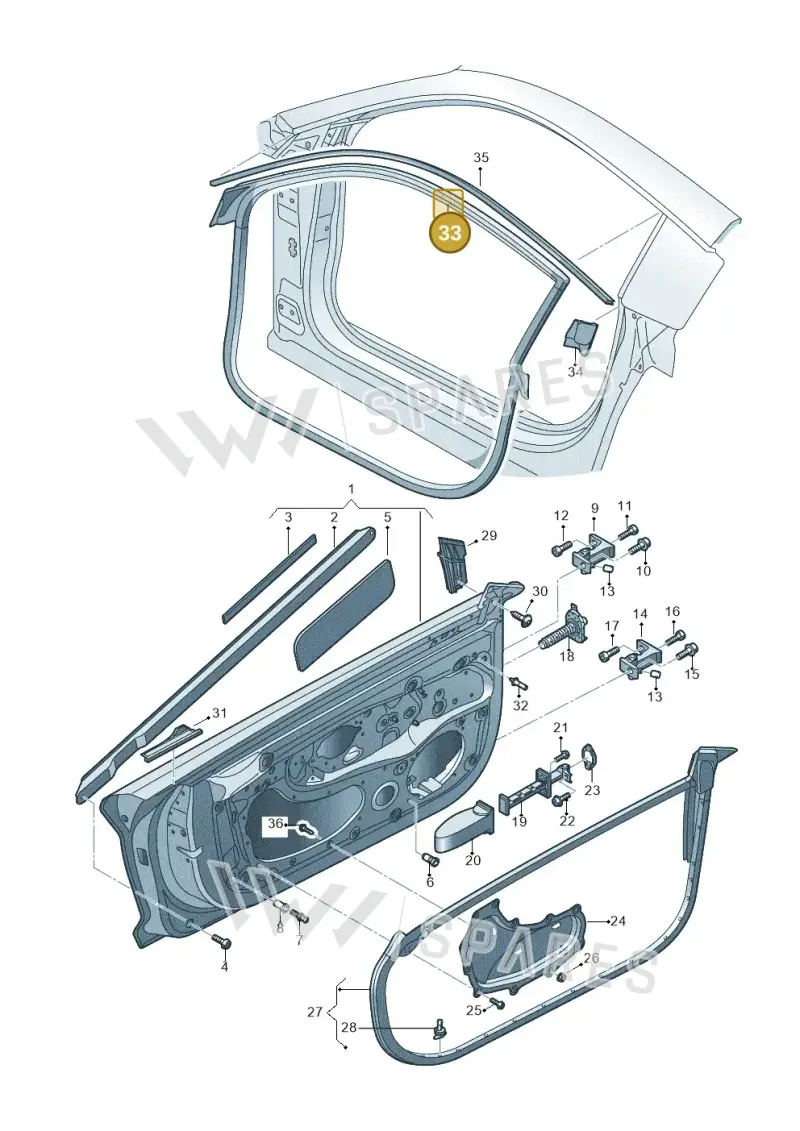 4S8831707C — Audi R8 Spyder (2015-2024) diagram 872831100, position 33