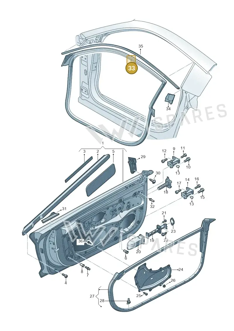 4S8831708C — Audi R8 Spyder (2015-2024) diagram 872831100, position 33