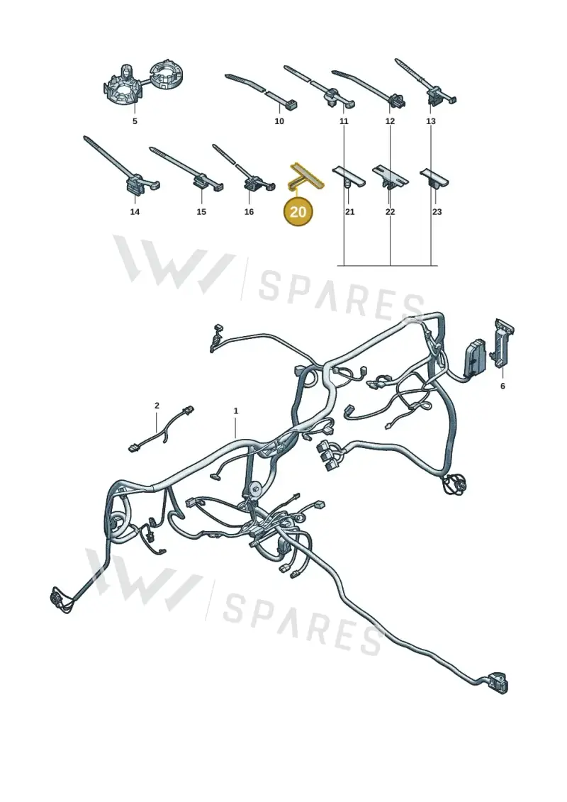 565971006 — Audi Q6 e-tron (2023-) diagram f5s971900, position 20