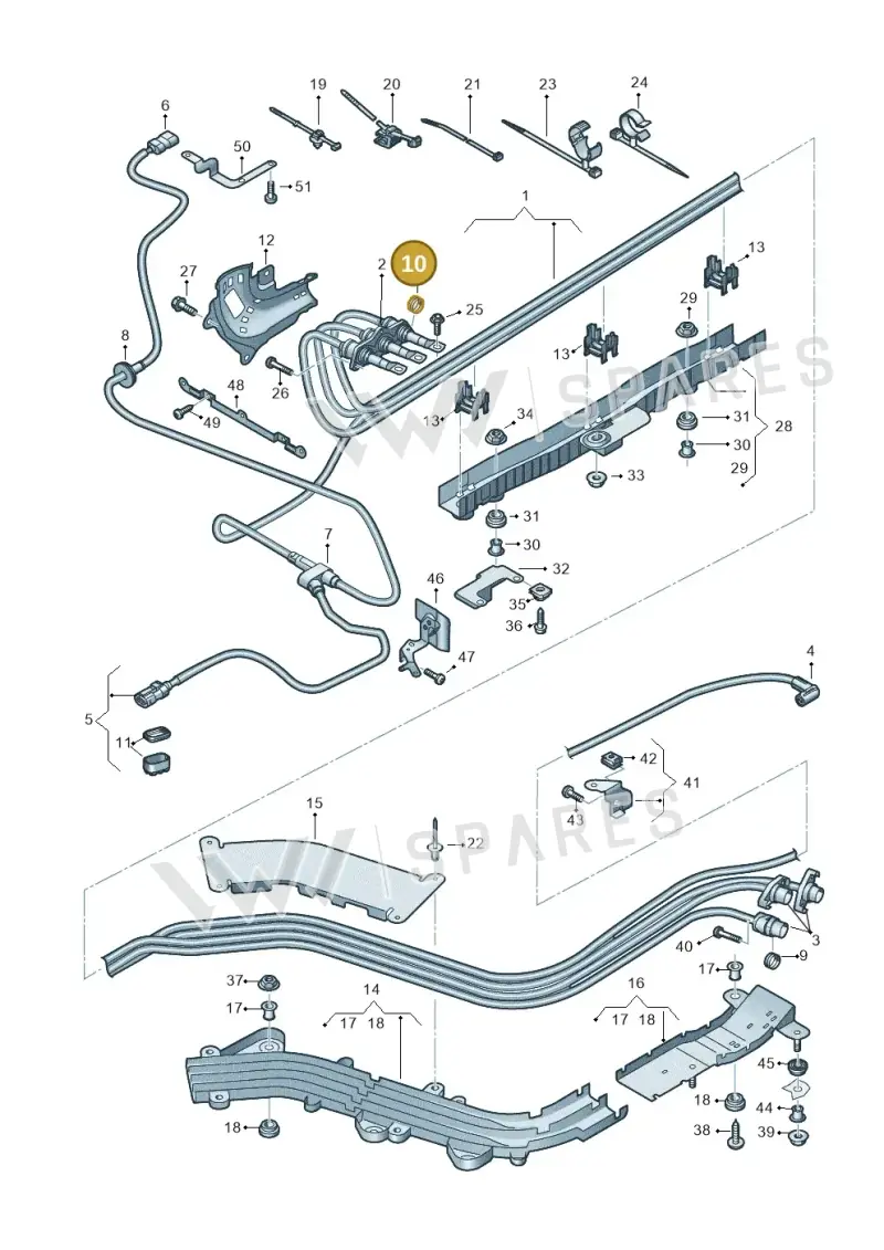 5C0971203A — Audi A6 2.0 (2018-) diagram 435970010, position 10