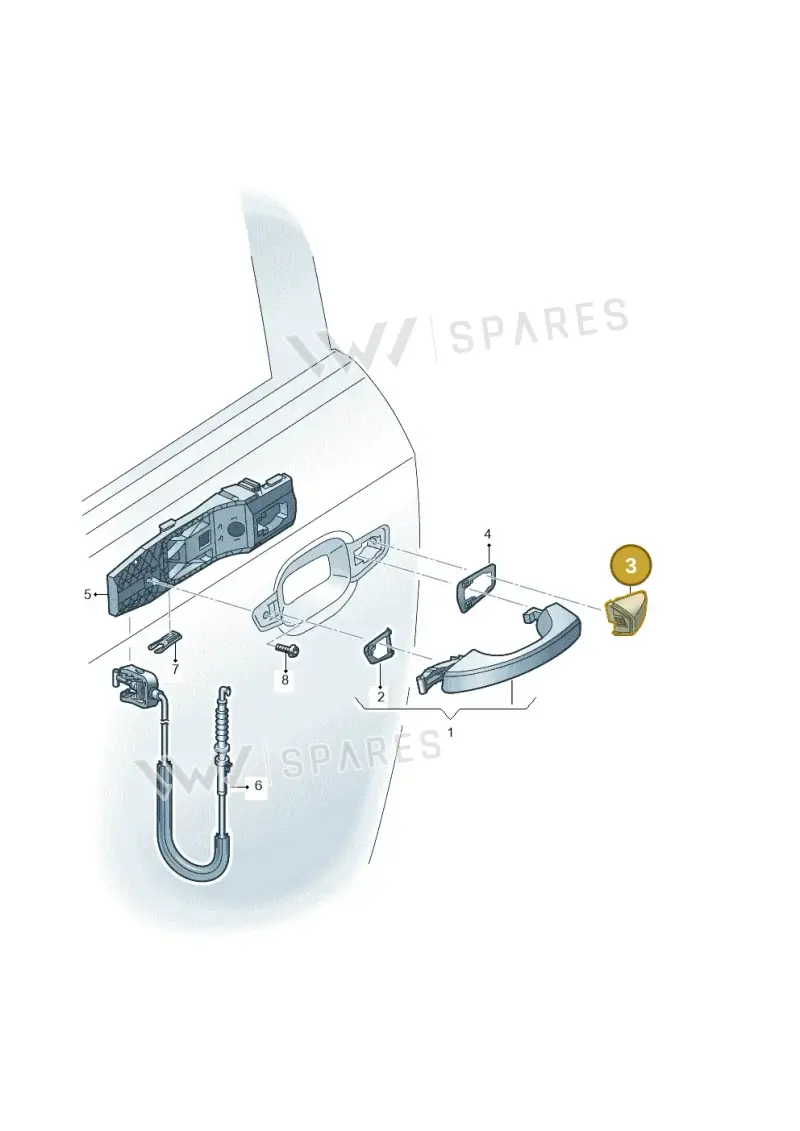 5G0839167DGRU — Audi RSQ3 Sportback (2019-2024) diagram 597839000, position 3