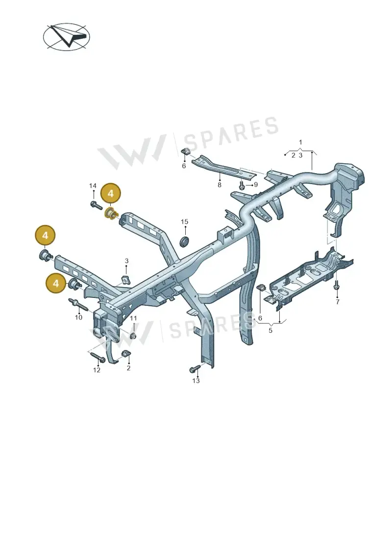 5G0857173 — Audi Q4 Sportback (2021-2022) diagram 89a857000, position 4