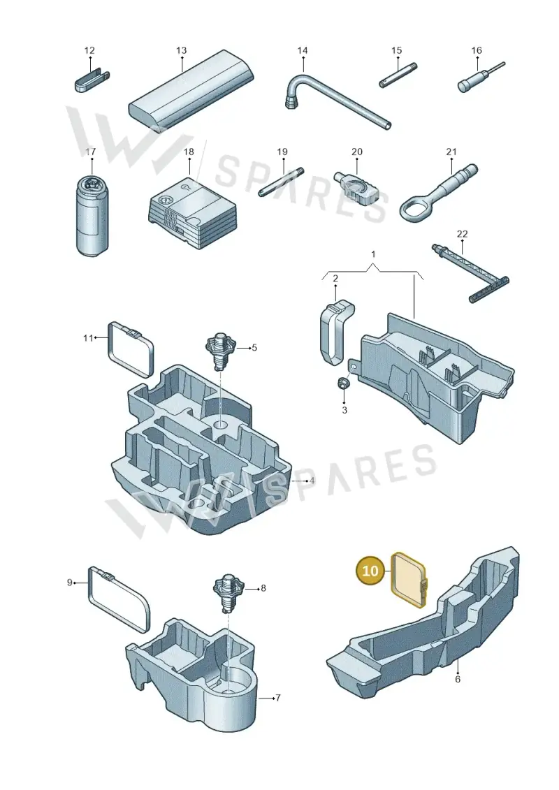 5G0867749 — Audi RS6 Avant (2019-) diagram 537011100, position 10