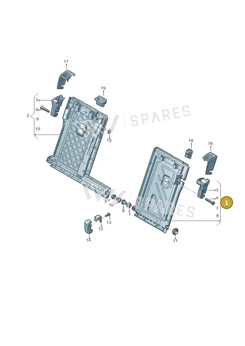 5G0885501GCA9 — Audi A3 Sportback (2019-2021) diagram 596885700, position 1