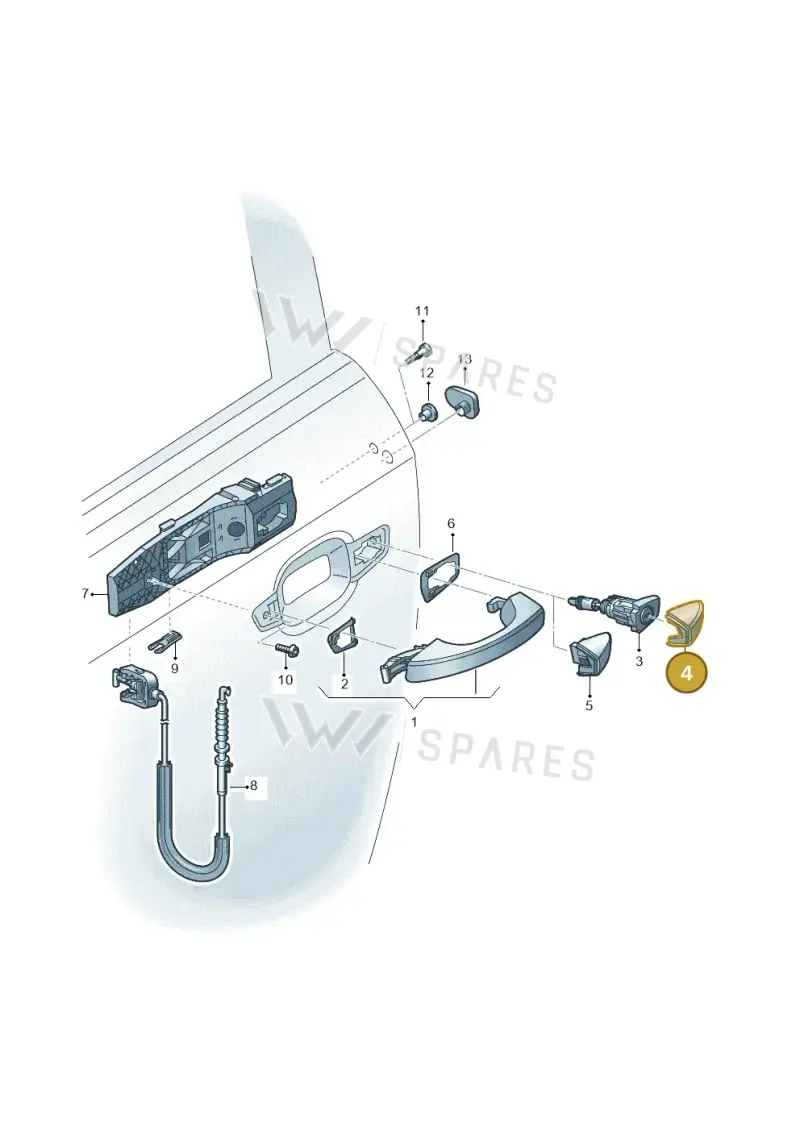 5G2837880DGRU — Audi RSQ3 Sportback (2019-2024) diagram 597837000, position 4