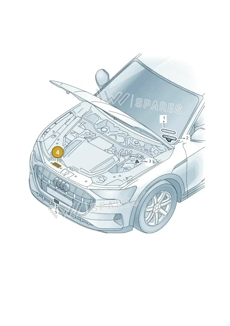 5GE010001C — Audi Q8 e-tron (2018-2020) diagram 586010150, position 4