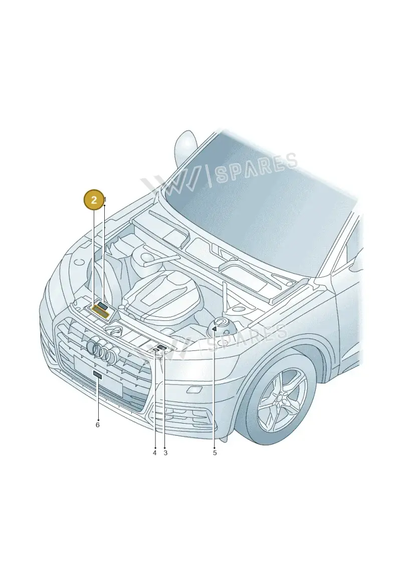 5GE010001C — Audi Q5 (2016-2020) diagram 896010150, position 2